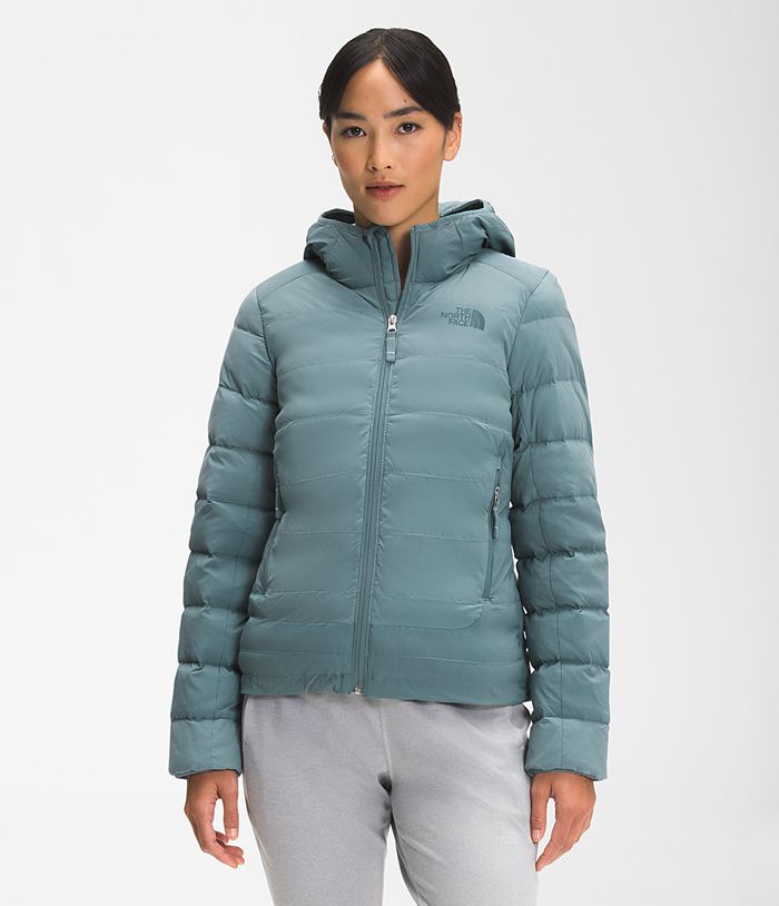 The North Face Womens Puffer Jacket Castleview 50/50 490JXGOMP - Blue